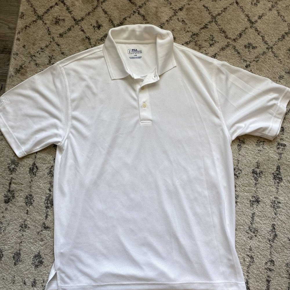 White Golf Polo - PGA Tour